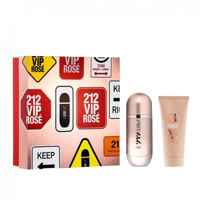 Carolina Herrera 212 VIP Rose EDP 50ml and Body Lotion Set