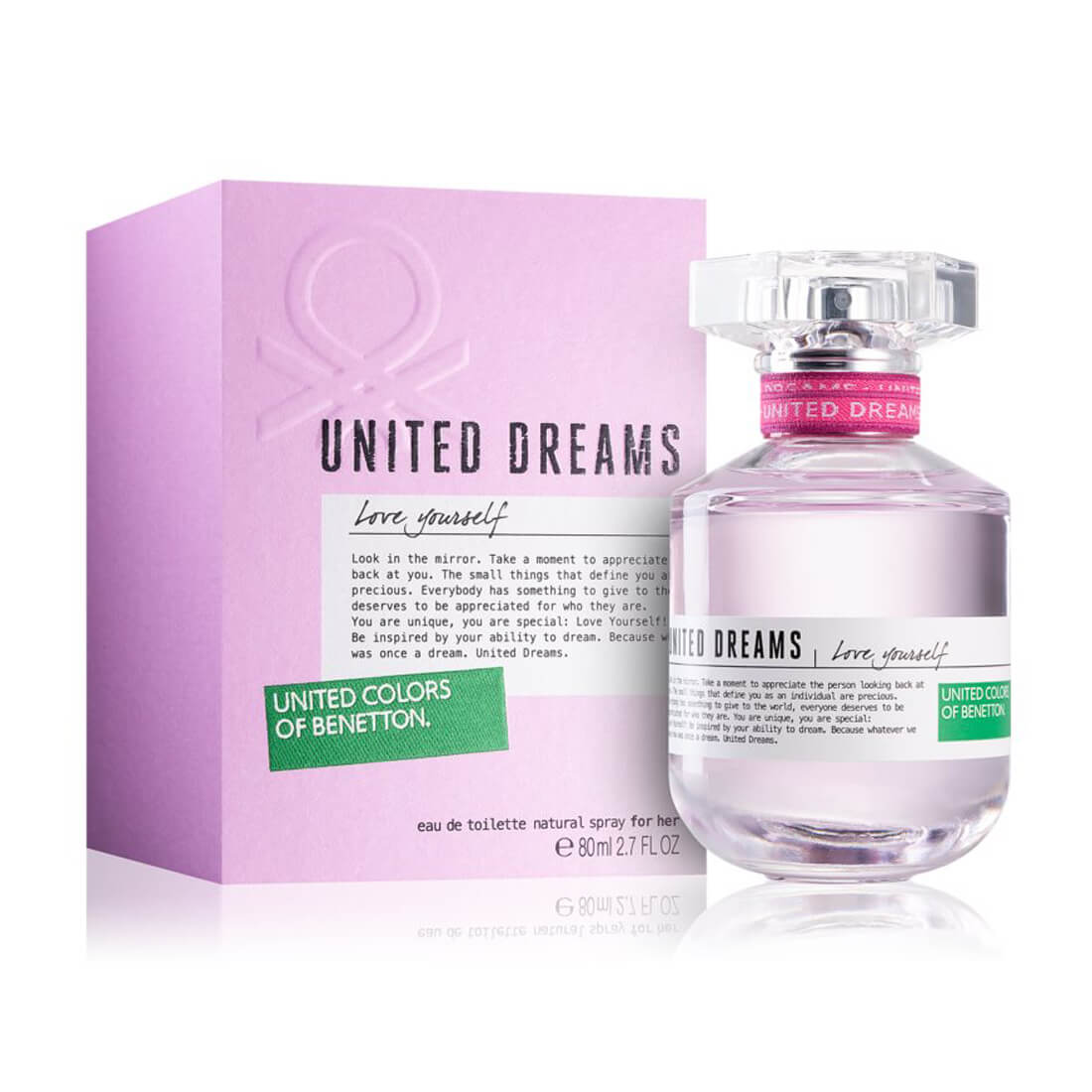 United Colors of Benetton United Dreams Love Yourself Eau De Toilette For Women 80ml