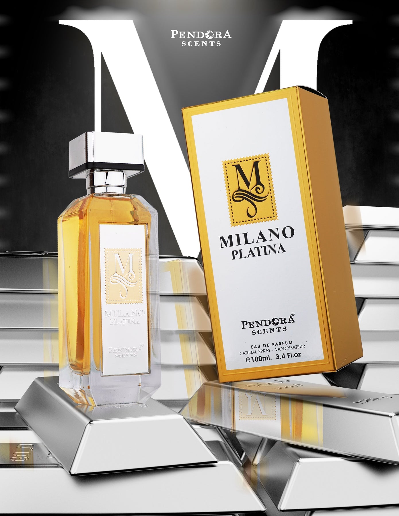 PENDORA SCENTS MILANO PLATINA EDP 100ML FOR MEN