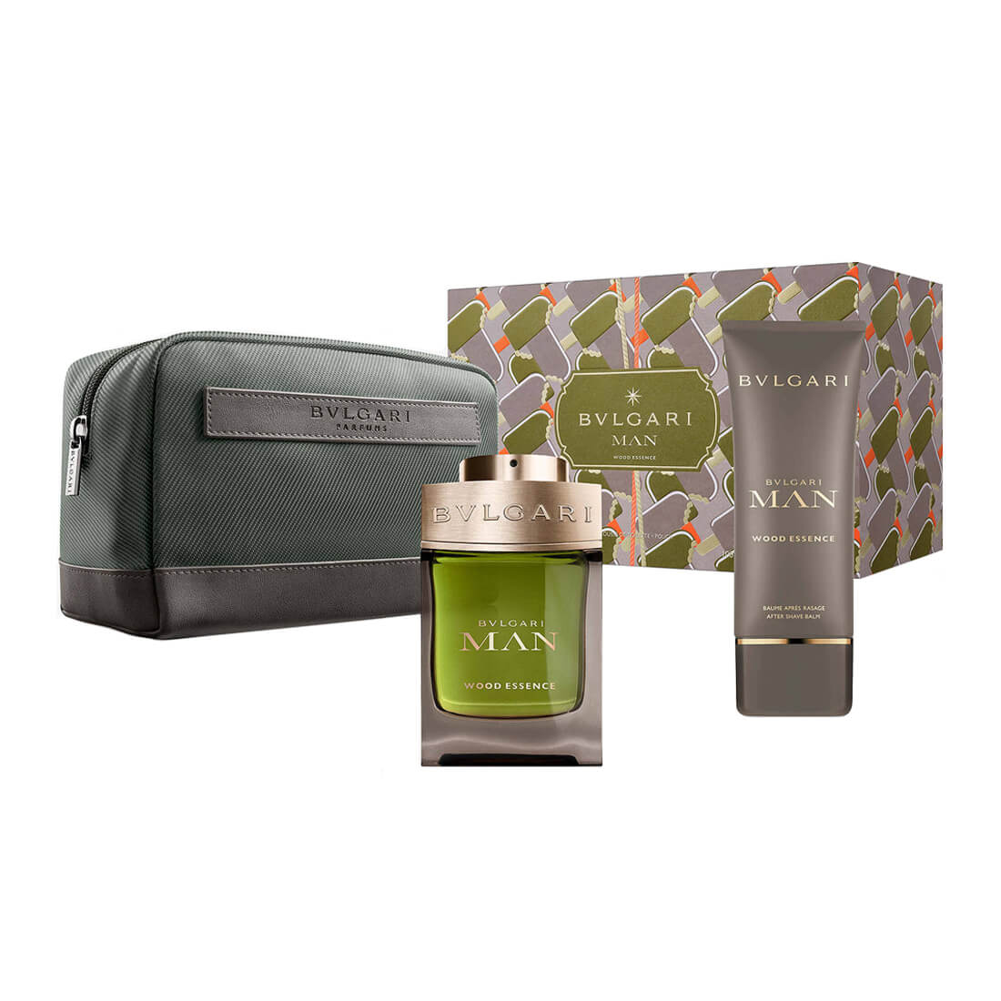 Bvlgari Man Wood Essence Gift Set For Men