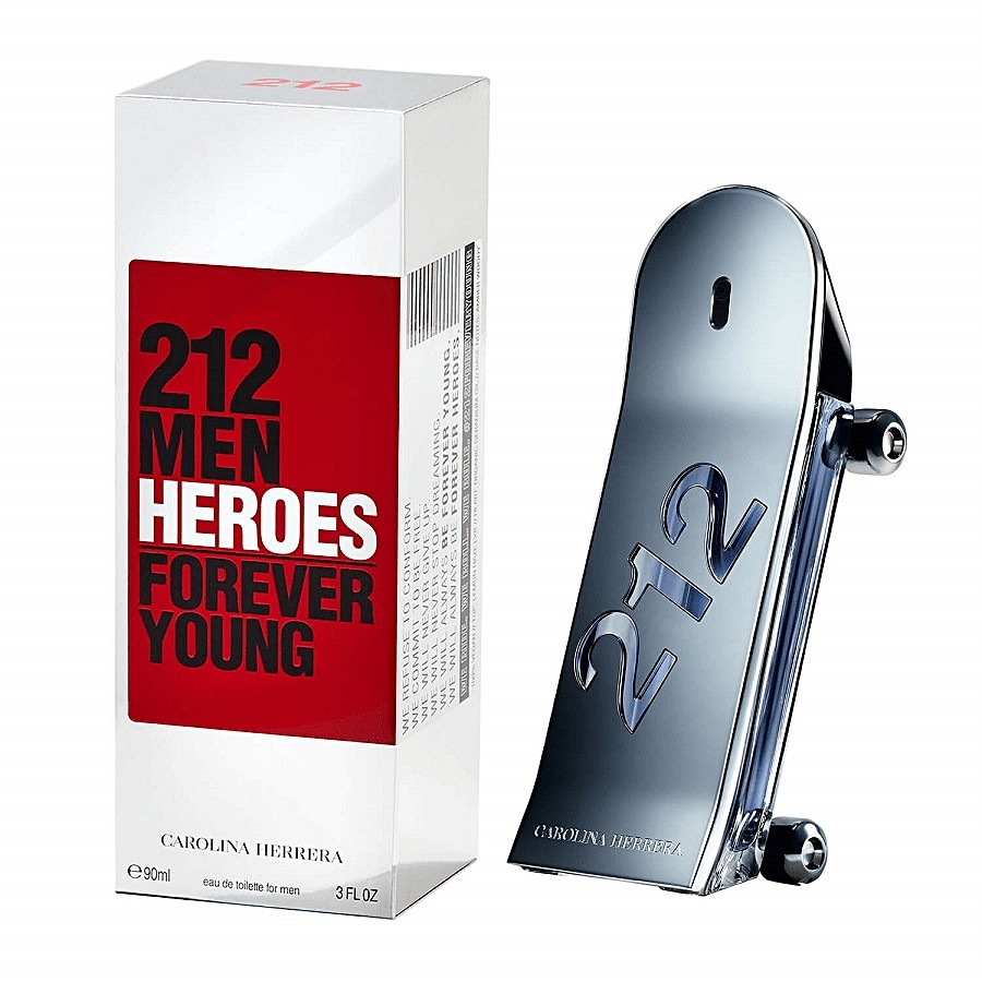 Carolina Herrera 212 Men Heroes Forever Young 90ml EDT for Men